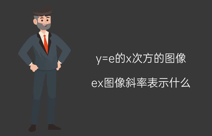 y=e的x次方的图像 ex图像斜率表示什么？